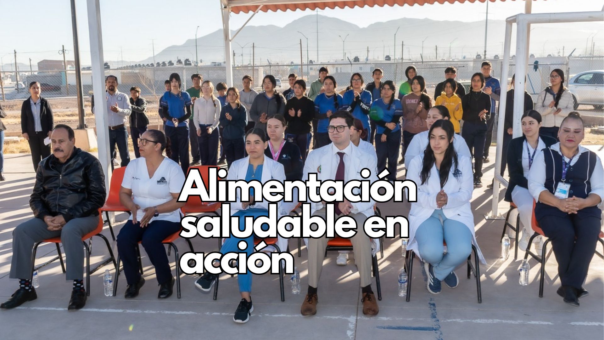 Alumnos y docentes de la Telesecundaria Elisa Griensen promueven alimentación saludable con charlas, videos y actividades deportivas.