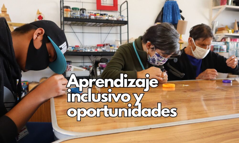 Promueve Estado talleres y actividades para personas mayores o con discapacidad en la Escuela de Artes y Oficios
