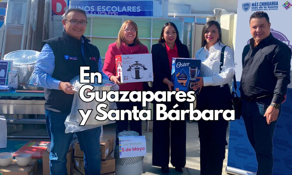 La dependencia entregó equipamiento para cocinas escolares en un total de nueve planteles