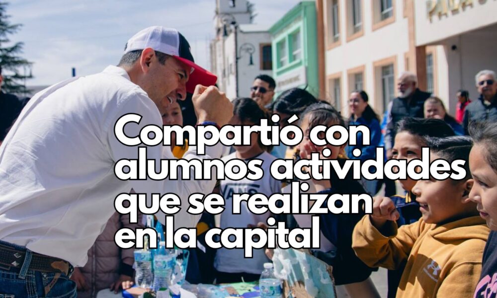 El alcalde Marco Bonilla comparte resultados de Chihuahua con estudiantes de Guerrero