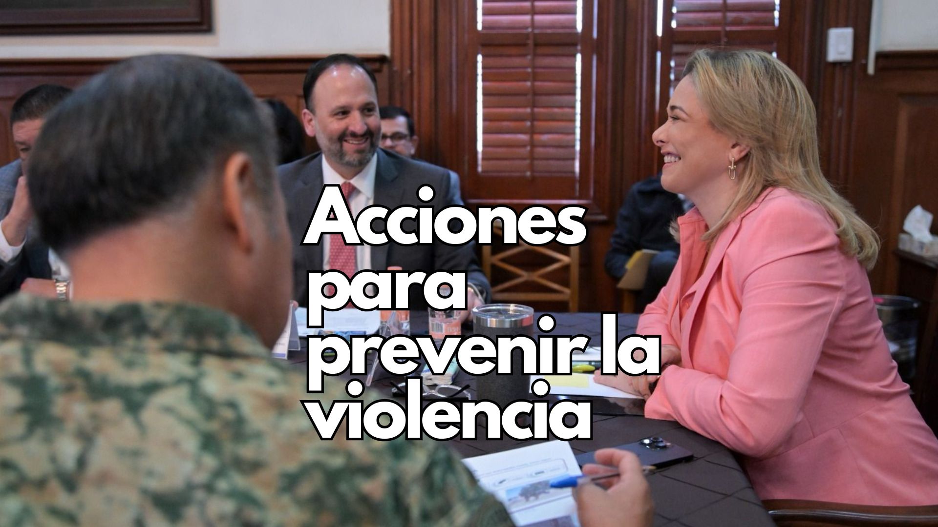 Gobernadora y autoridades acuerdan reforzar seguridad en Chihuahua