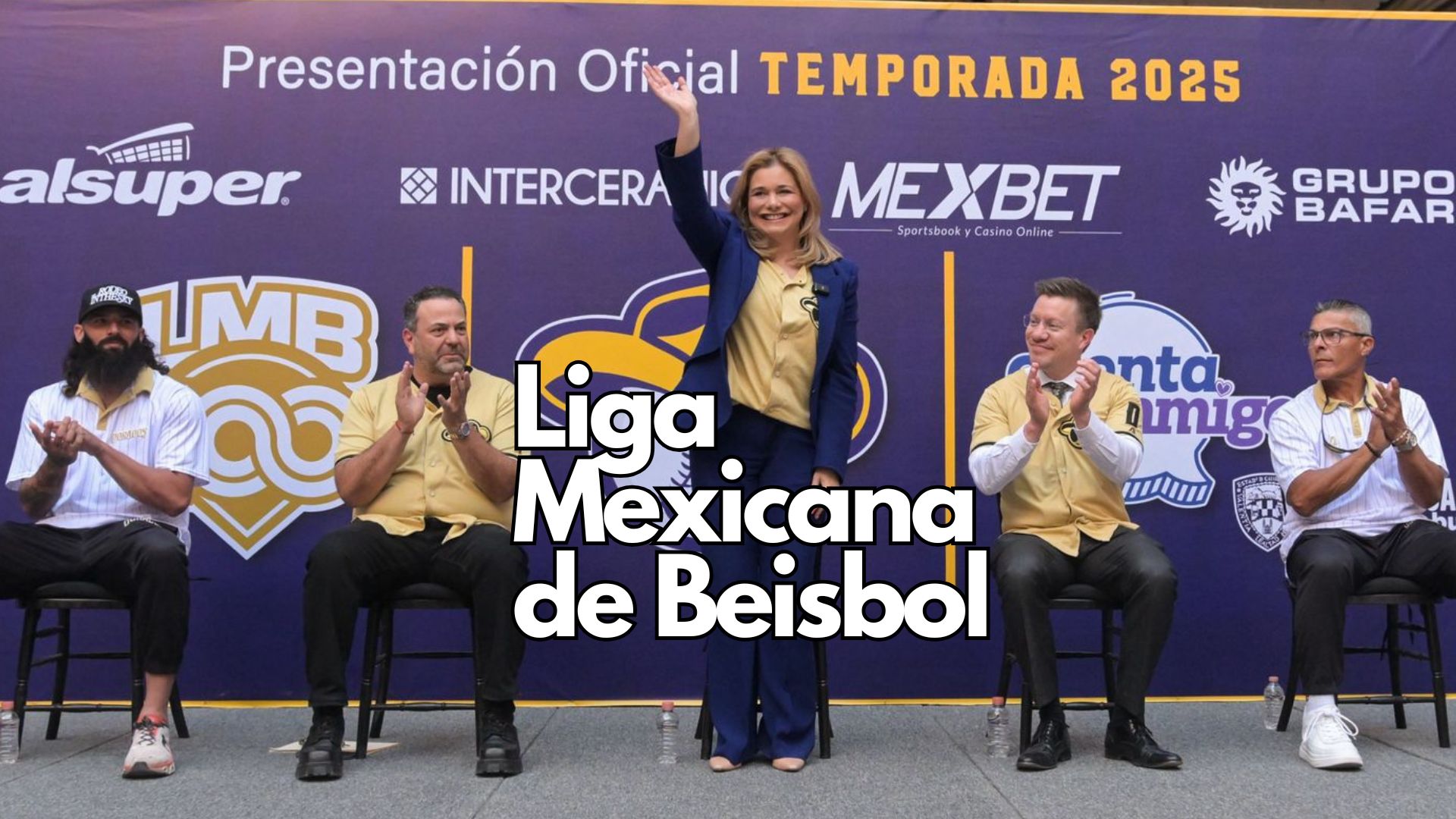 Maru Campos acompaña a los Dorados de Chihuahua en la presentación de la temporada 2025 de la LMB