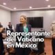 Maru Campos recibe al nuncio apostólico en México, Monseñor Joseph Spitieri, durante su visita a Chihuahua