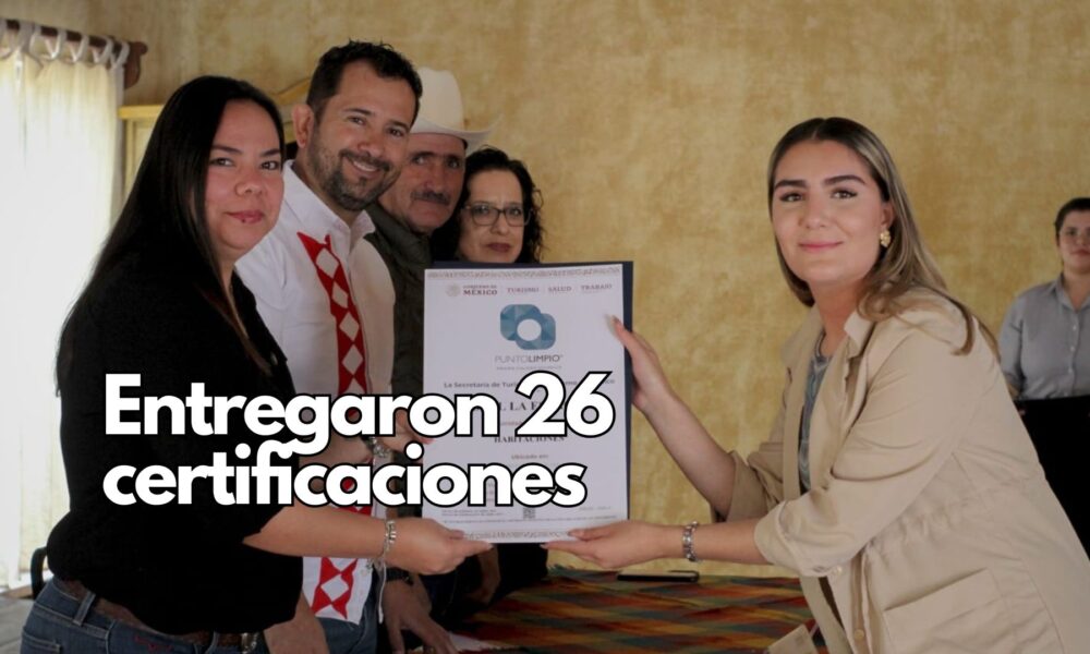 Se entregaron 26 certificaciones nacionales a prestadores de servicios turísticos por implementar altos estándares en servicio, higiene y gestión empresarial.