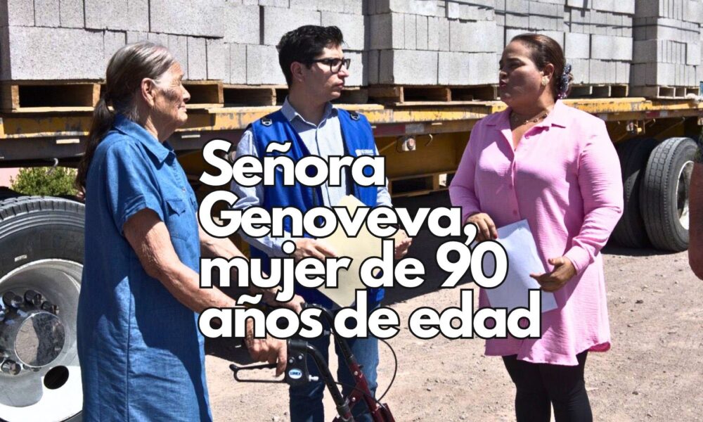 Adulta mayor recibe apoyo del Estado para reconstruir su casa