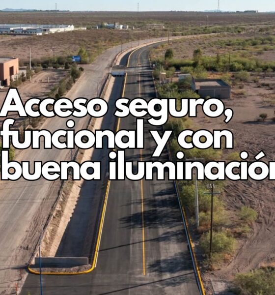 Concluye Estado reconstrucción de acceso principal al Parque Industrial en Delicias
