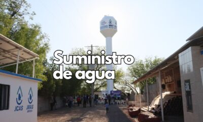 Inauguran tanque elevado en Guadalupe Victoria, Meoqui, para mejorar el suministro de agua