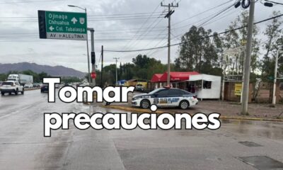 Exhorta Movilidad a mantener la precaución ante presencia de lluvias en Chihuahua