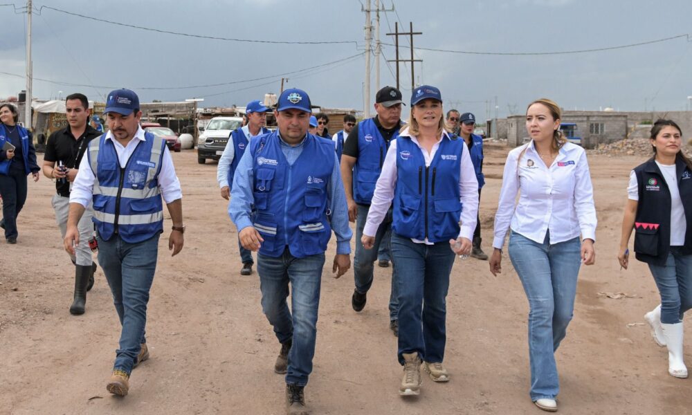 Maru Campos atiende personalmente a familias afectadas por lluvias en el sur de la capital