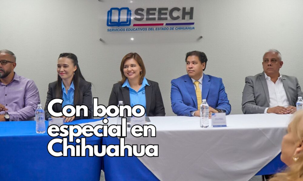 Reconocen a 1,660 pensionados del sector educativo con bono especial en Chihuahua